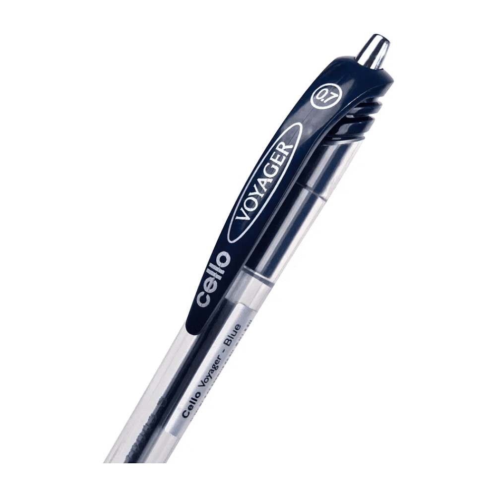 Ручка шариковая автоматическая "Voyager", 0.7 мм, прозрачный, стерж. синий - 3