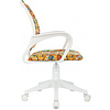 Кресло детское Бюрократ 1W, ткань, пластик, оранжевый бэнг - 3