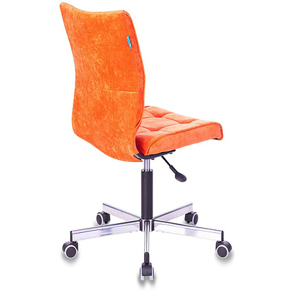 Кресло для персонала "Бюрократ СH-330M/LT", ткань, металл,  оранжевый  - 4