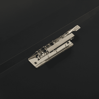 Папка В-611 "Стандарт" с зажимом и карманом, пластик , черный - 3