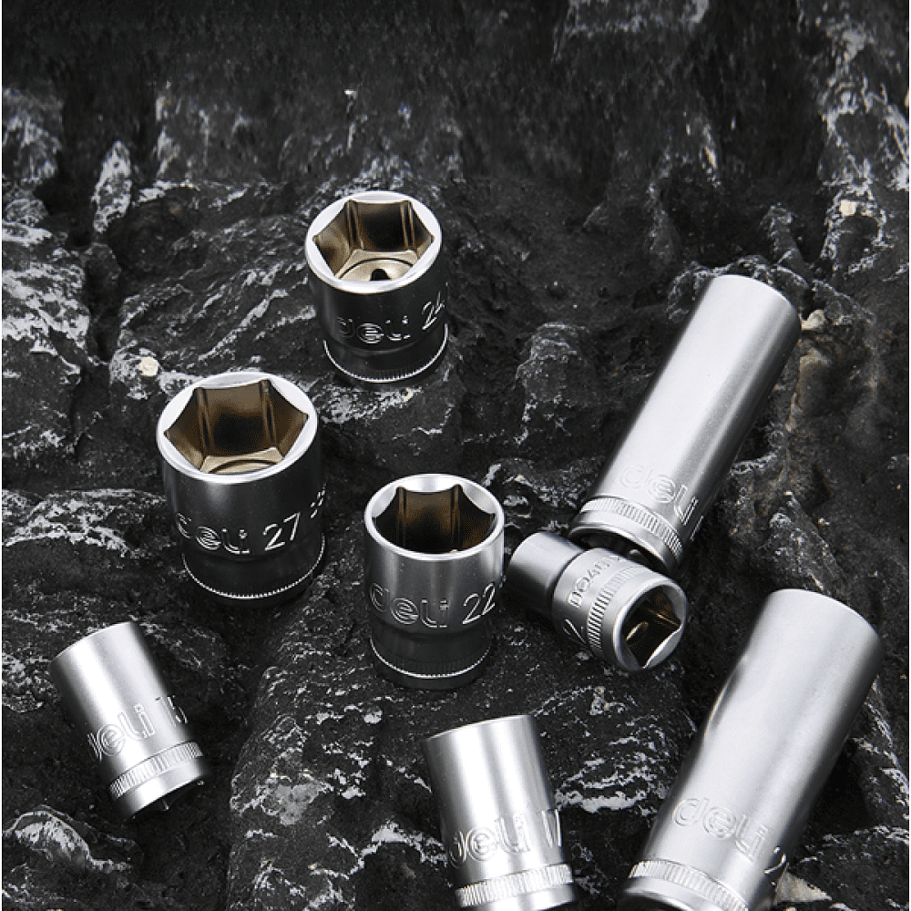 Набор инструмента Deli RS EDQ45100, 1/4", 1/2", 100 шт. - 7