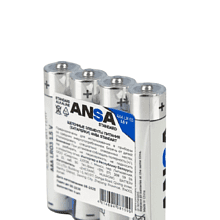 Батарейки алкалиновые ANSA Standart "LR03/BL-4 (AAA)", 4 шт, щелочные
