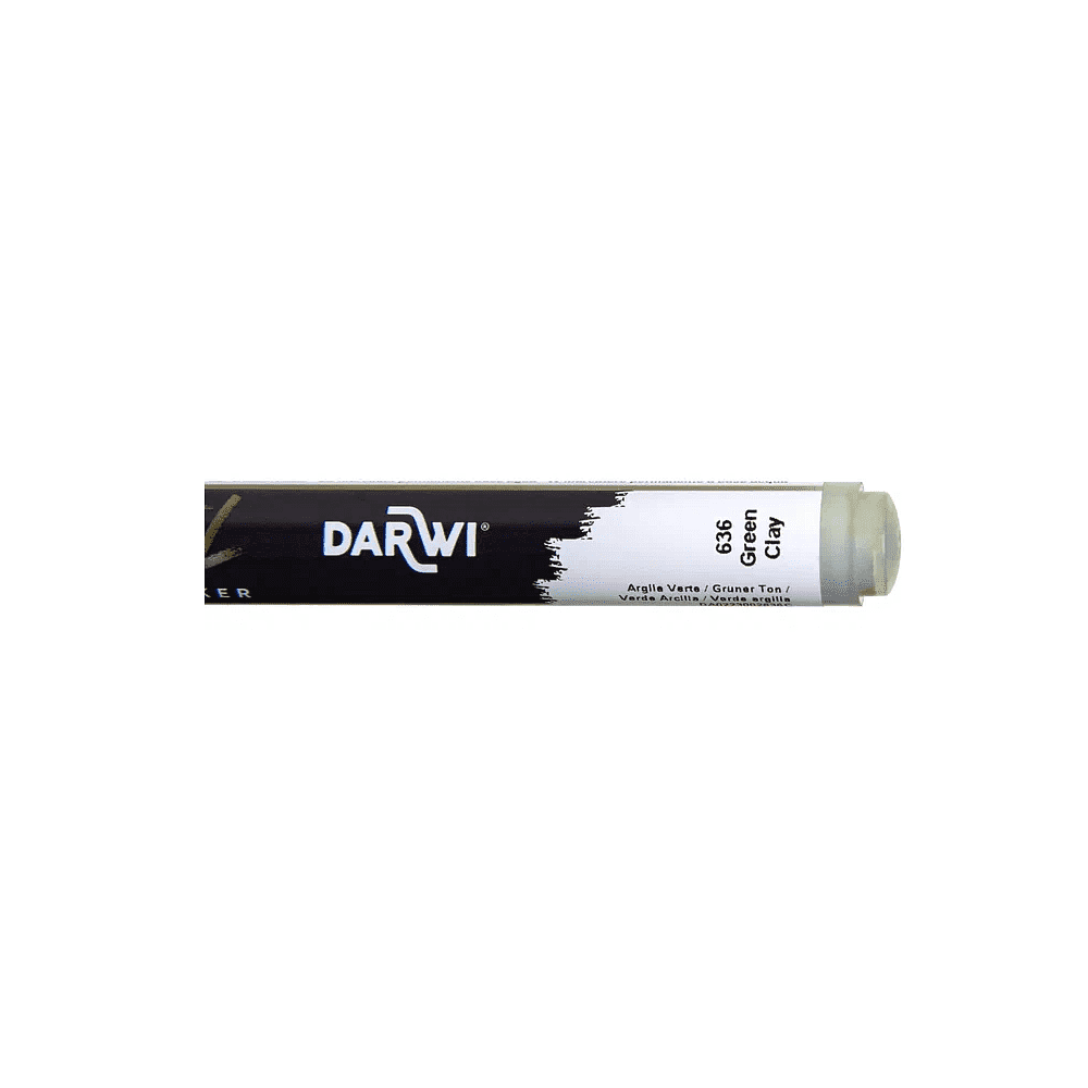 Маркер акриловый "Darwi.Marbel" 636, зеленый землистый - 3