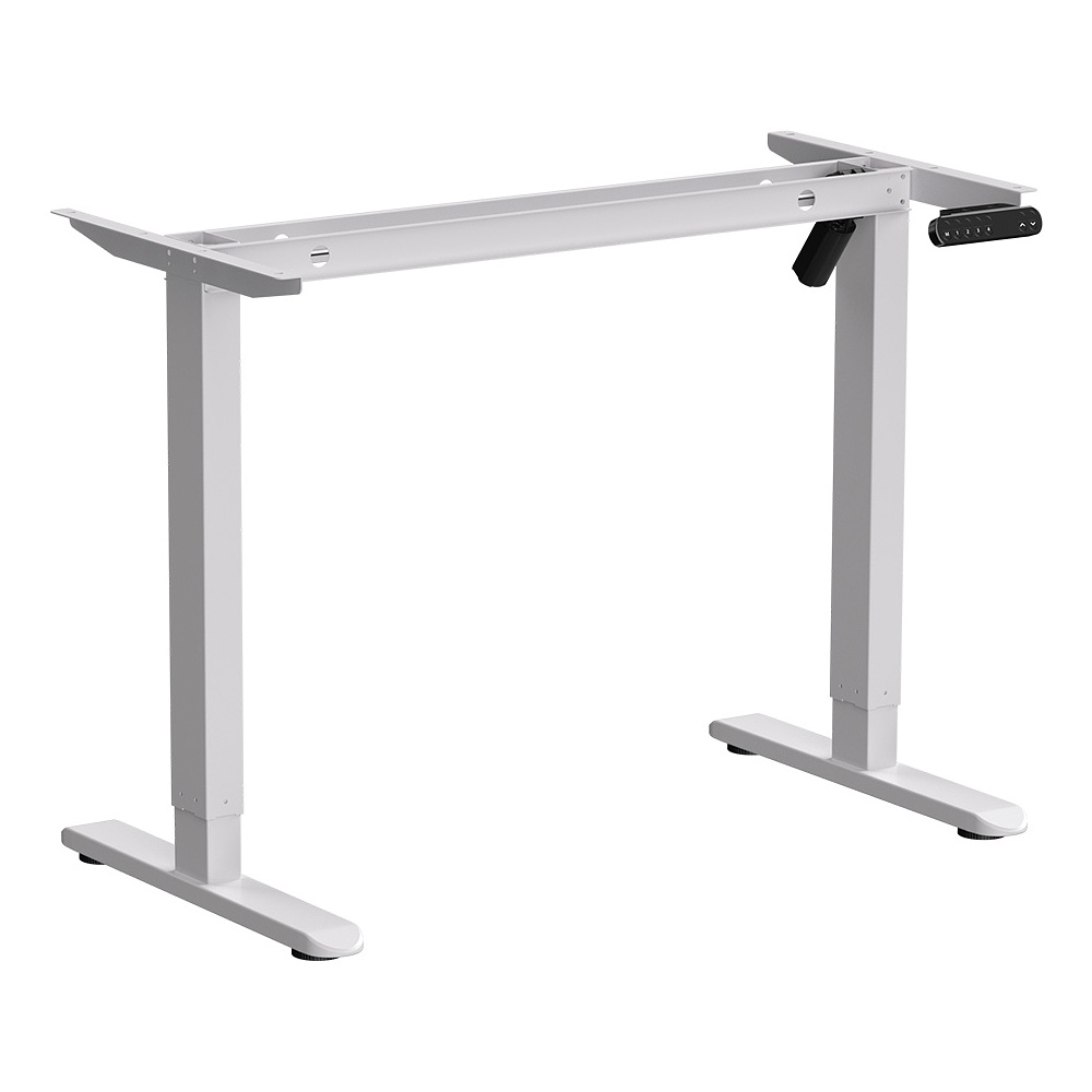 Стол с электроприводом WellDesk Basic 1200x675х18 белый/белый альпийский (9191460+9197776) - 2