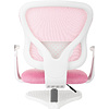 Кресло детское Бюрократ Burokids 3, сетка, ткань, пластик, корпус белый, подставка для ног, розовый - 11
