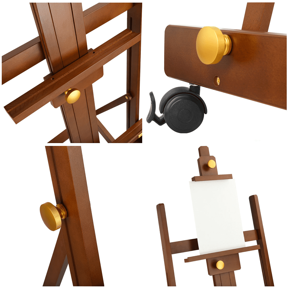 Мольберт-станок "Старый мастер", красный бук, 230 см, холст до 194 см - 6