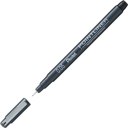 Ручка капиллярная "Pointliner", 0.05 мм, черный