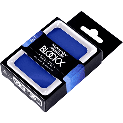 Краски акварельные "Blockx. Giant pan", 452 кобальт голубой, 18 мл., кювета - 2