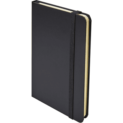 Блокнот "A5-001", А6, 80 листов, на резинке, черный - 2