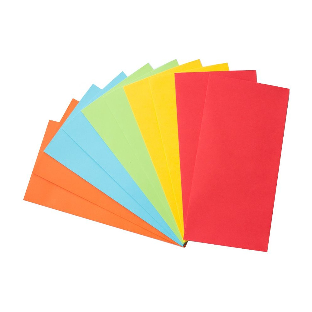 Набор конвертов цветных, C65, 10 шт, ассорти - 2