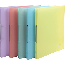 Папка на кольцах "Chromaline Pastel", 2 кольца, 20 мм, ассорти