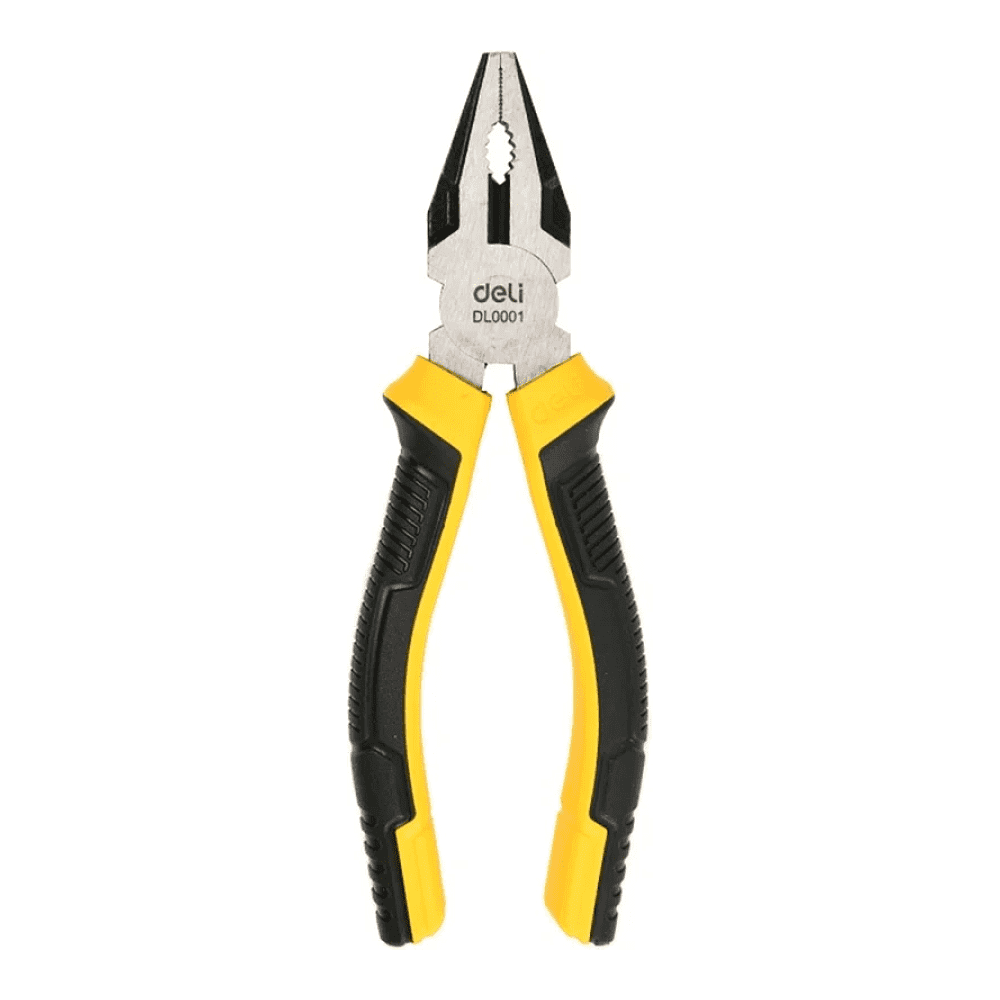Плоскогубцы Deli YS EDL0001, 160 мм, 2-х компонентные рукоятки