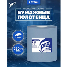 Протирочные полотенца PROtissue, 350 м, 2 слоя, синий