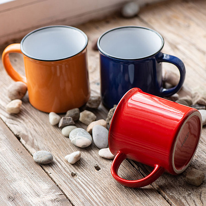 Кружка "Camp", керамика, 280 мл, белый, синий - 8