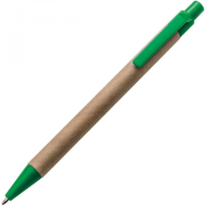 Ручка шариковая автоматическая "Bristol", коричневый, зеленый, стерж. синий
