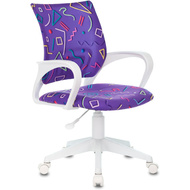 Кресло детское Бюрократ KD-W4, ткань, пластик, фиолетовый