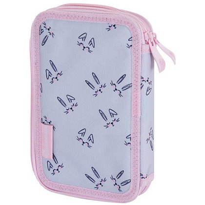 Пенал "Honeybunny", 2 отделения, серый, розовый - 3