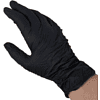 Перчатки нитриловые неопудренные одноразовые BVB, р-р S, 100 шт./уп., черный - 4