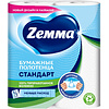 Полотенца бумажные Zemma Стандарт, 2 рулона, 2 слоя, белый - 2