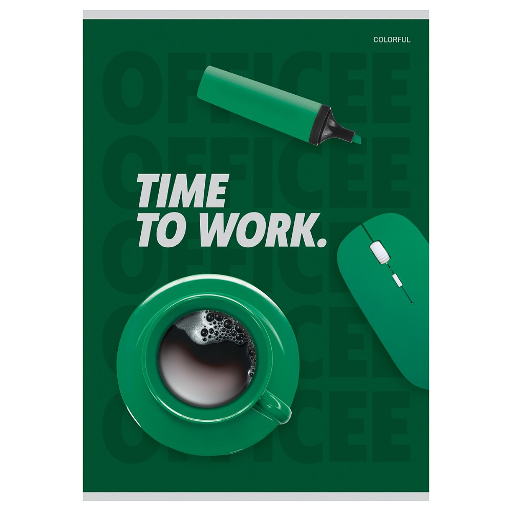 Тетрадь "Office", А4, 80 листов, клетка, ассорти - 4