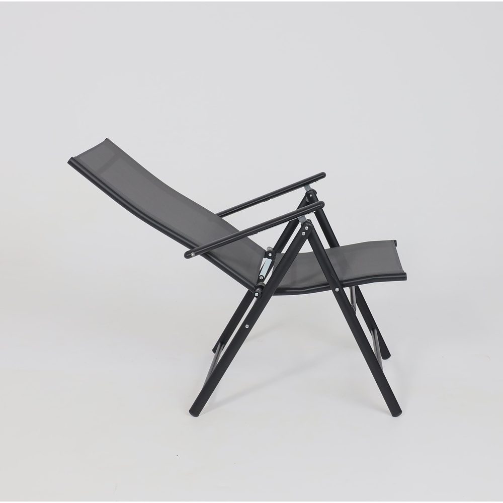 Кресло садовое AksHome CATANIA, ткань, серый, черный - 15