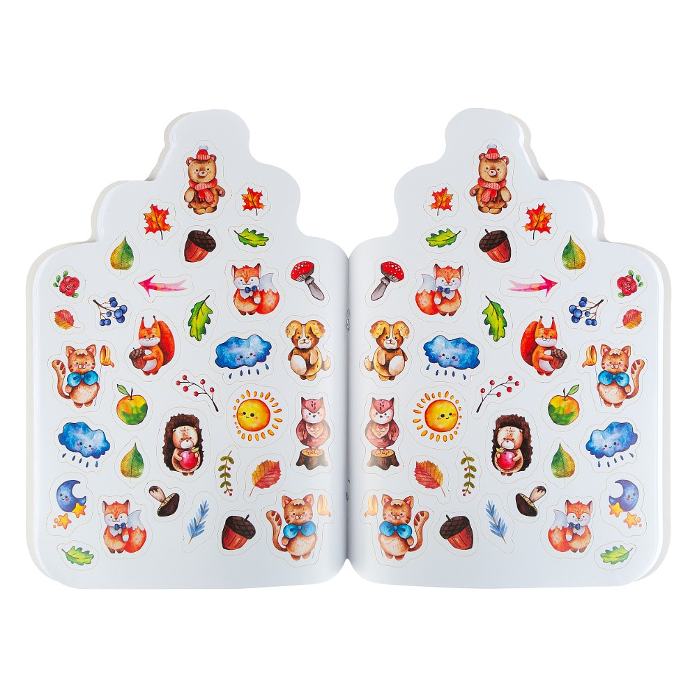 Альбом для рисования "Цветик. Мишка" с наклейками, 276х195 мм, 32 листа - 5