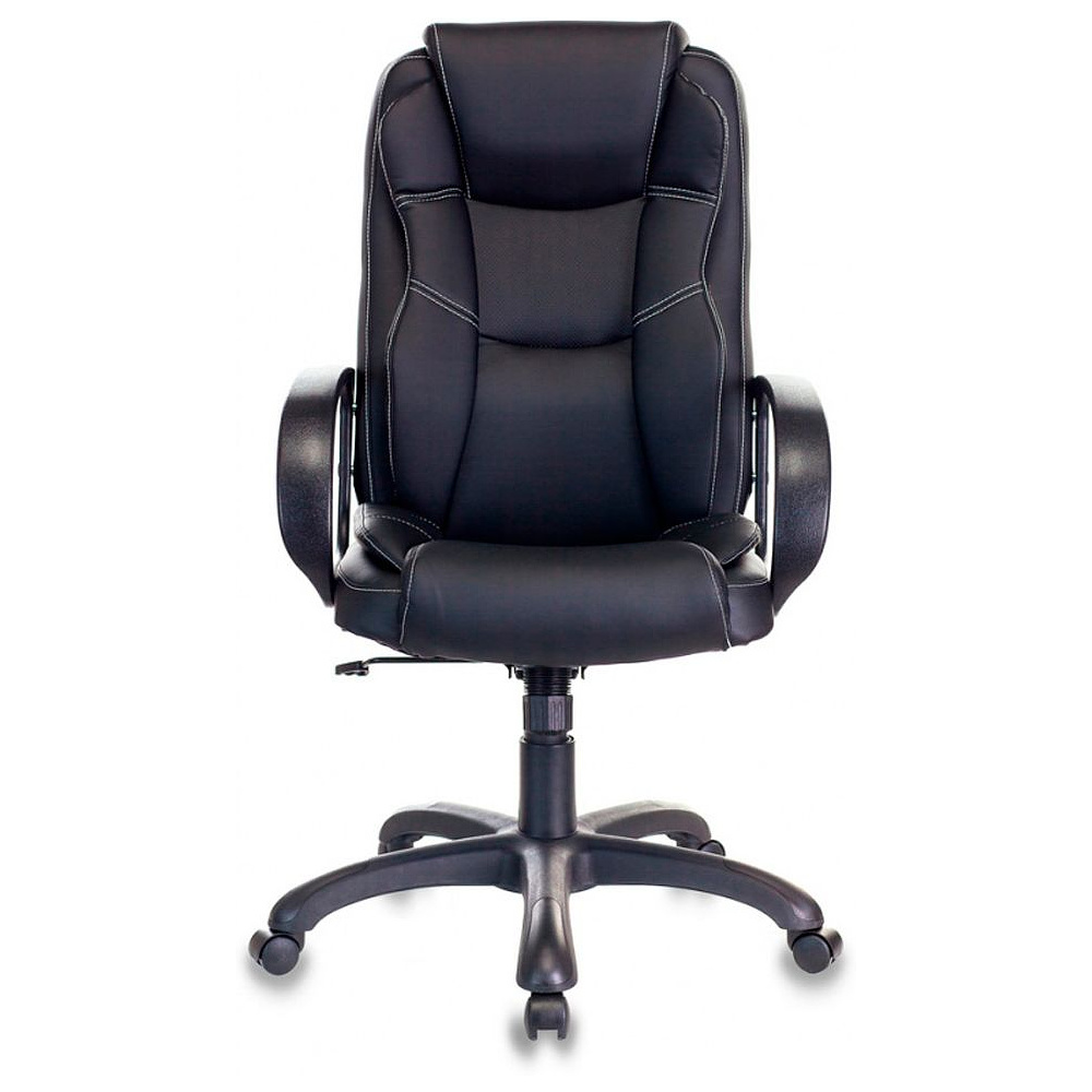 Кресло для руководителя Бюрократ "CH-839/BLACK", искусственная кожа, пластик, черный - 2