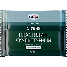 Пластилин скульптурный "Студия" Т, 500 г, оливковый