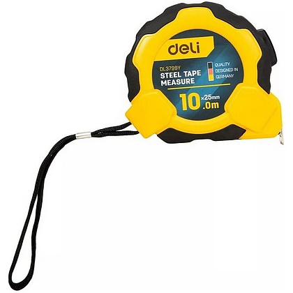 Рулетка Deli YS EDL3799, 10 м х 25 мм, желтый, черный - 15