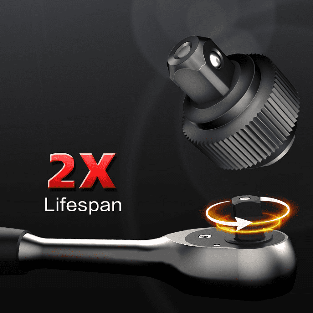 Набор инструмента 1/4" Deli RS EDQ41043, 43 шт - 7