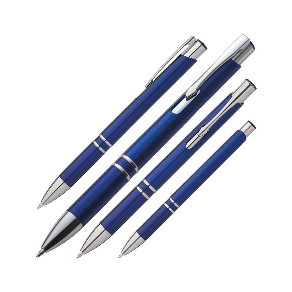 Ручка шариковая автоматическая "Baltimore", 0.7 мм, синий, серебристый, стерж. синий - 2
