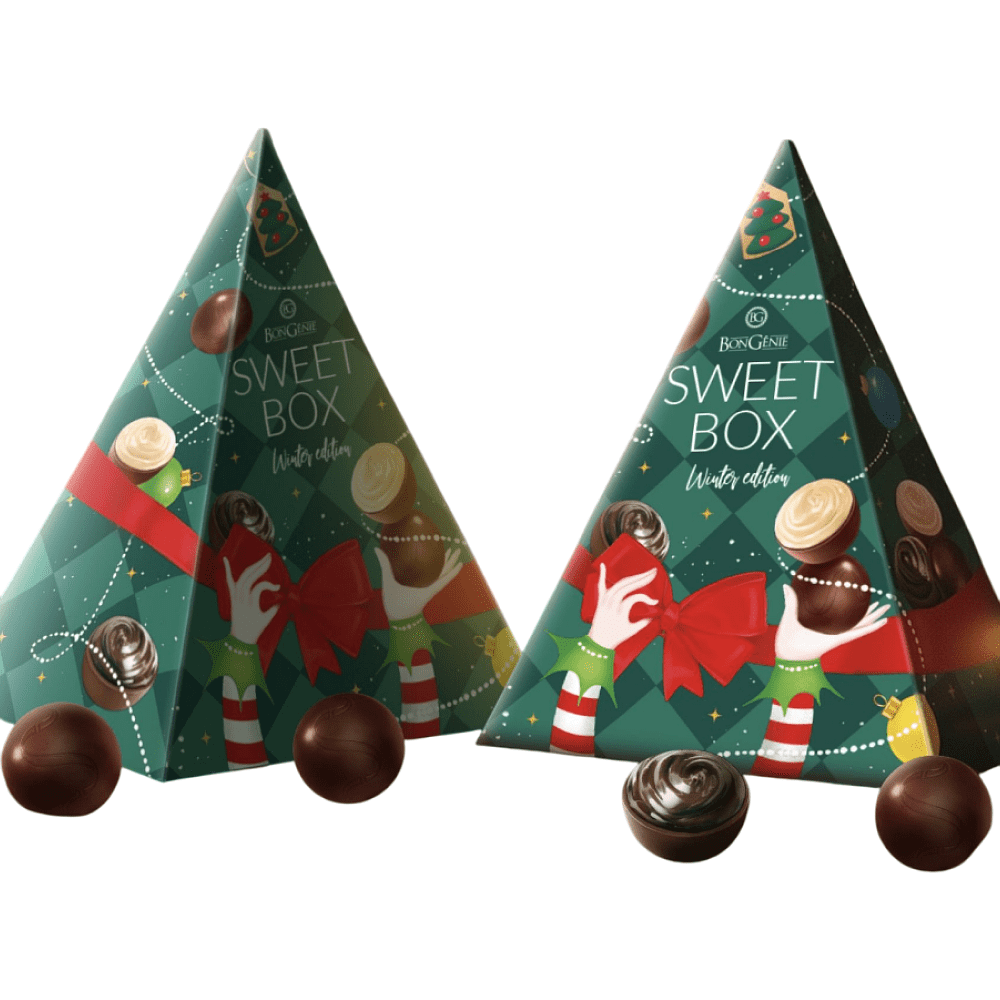 Конфеты "Bongenie Сладкий бокс", 75 г, ассорти в молочной шоколадной глазури