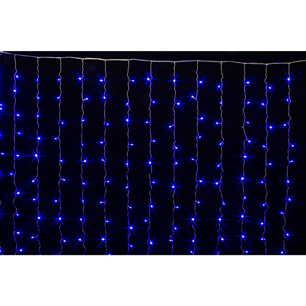 Гирлянда LED "Занавес", 1.5x1 м, синий