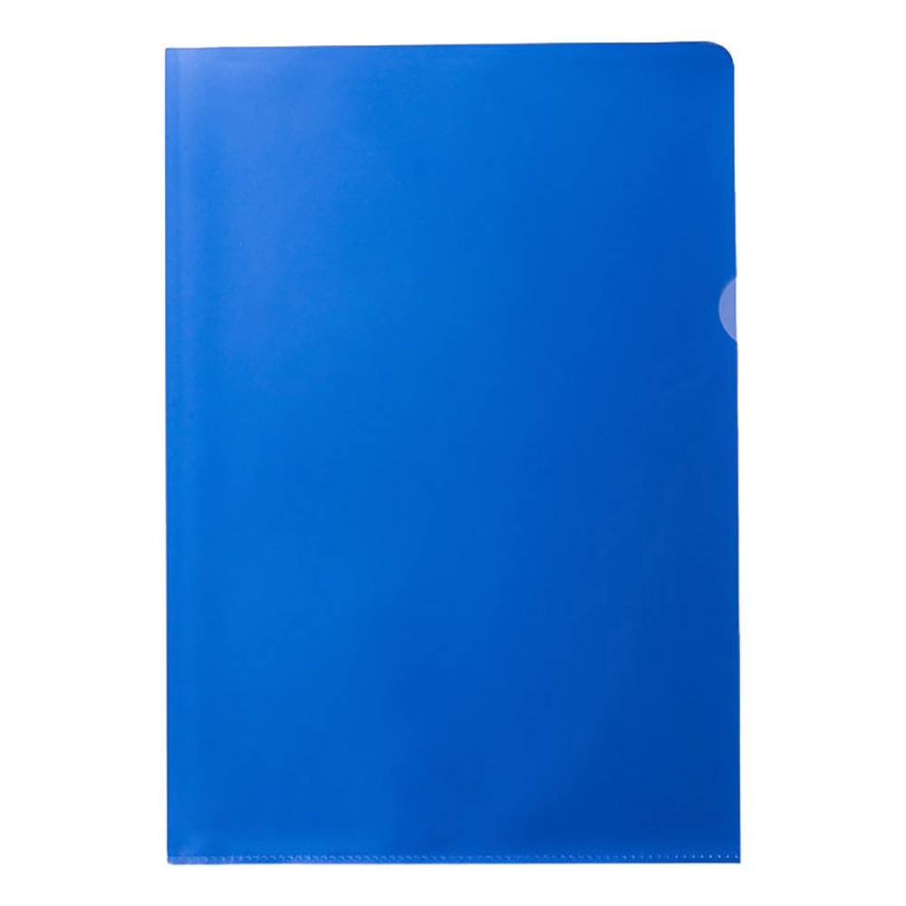 Папка-уголок "Inter-folia", A4, 115 мк, синий