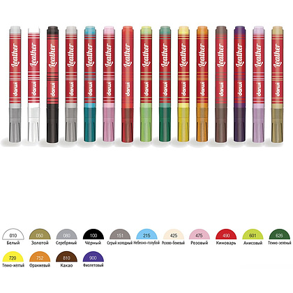 Маркер акриловый для кожи "Darwi", 2 мм, какао - 6