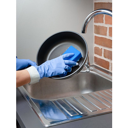 Губка хозяйственная для уборки помещений HQ Profiline, 14х6,3х4,5 см, 5 шт/упак, синий - 13