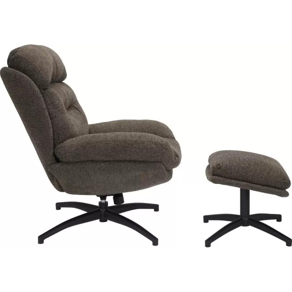 Кресло мягкое EVERPROF Kiwi, ткань, темно-коричневый - 3