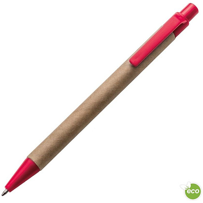 Ручка шариковая автоматическая "Bristol", 0.7 мм, коричневый, красный, стерж. синий