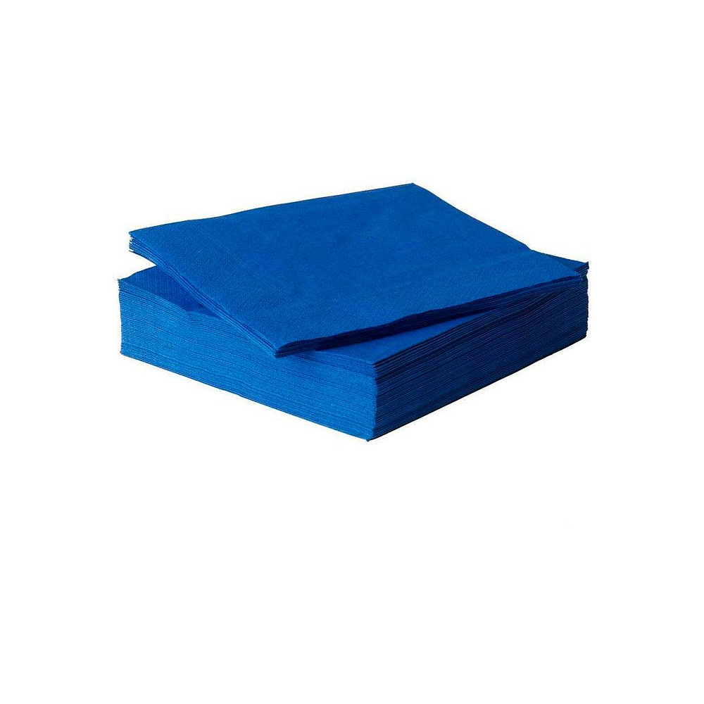 Салфетки бумажные "Бик-пак", 400 шт, 24х24 см, синий