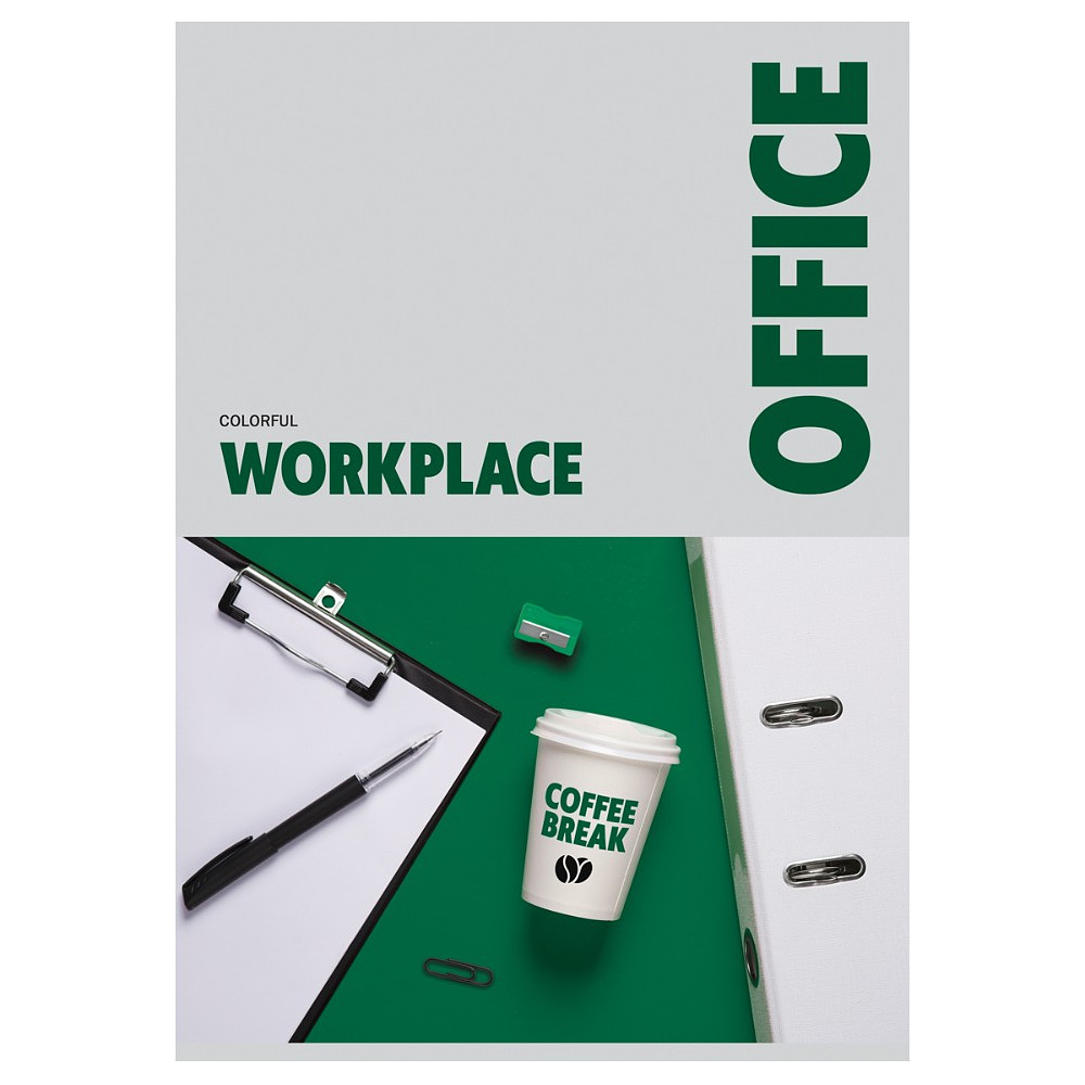 Тетрадь "Office", А4, 80 листов, клетка, ассорти - 3