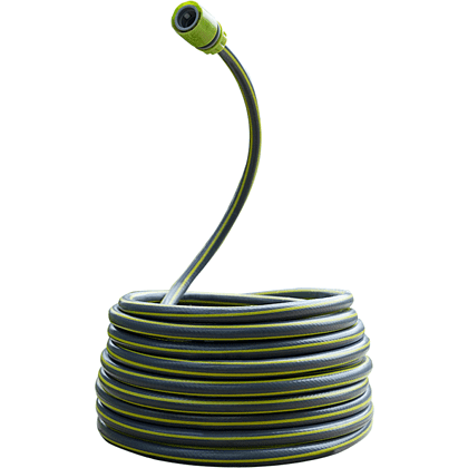 Шланг поливочный "Deli GS EDL8072E-30 5/8", 30 м, 4-х слойный, серый, зеленый