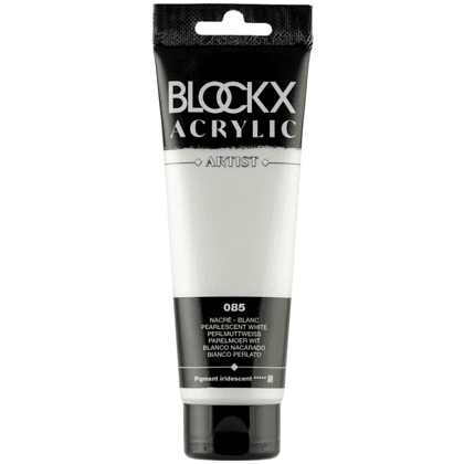 Краски акриловые "Blockx", 085 жемчужный белый, 120 мл