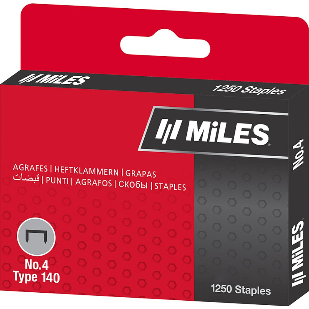 Скоба Miles №4, 14 мм, 1250 штук