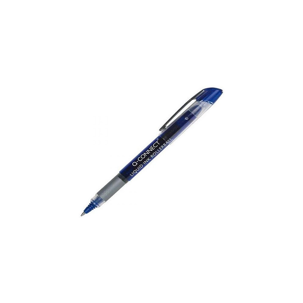 Ручка-роллер "Q-CONNECT", 0.5 мм, синий, стерж. синий