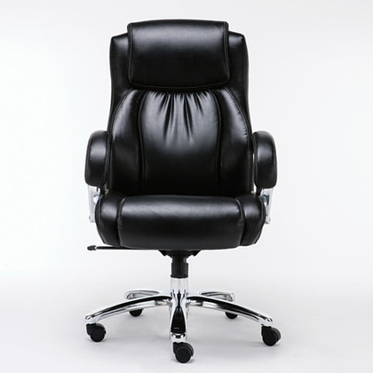 Кресло для руководителя BRABIX "Premium Status HD-003", экокожа, металл, черный - 3