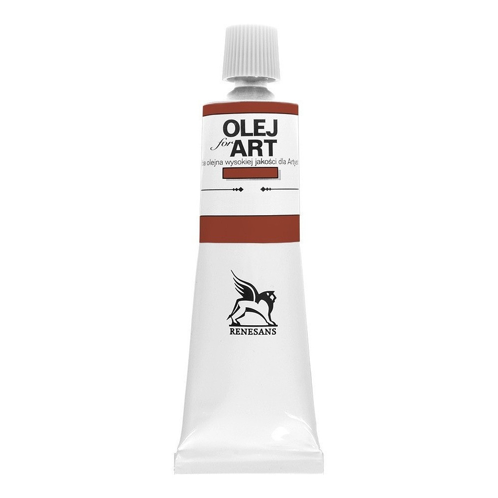 Краски масляные Renesans "Oils for art", 80 марс оранжевый, 60 мл, туба