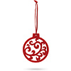 Набор новогодних игрушек "Jubany", 5 шт, красный - 4