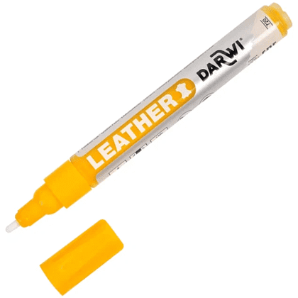 Маркер акриловый для кожи "Darwi", 2 мм, темно-желтый - 2