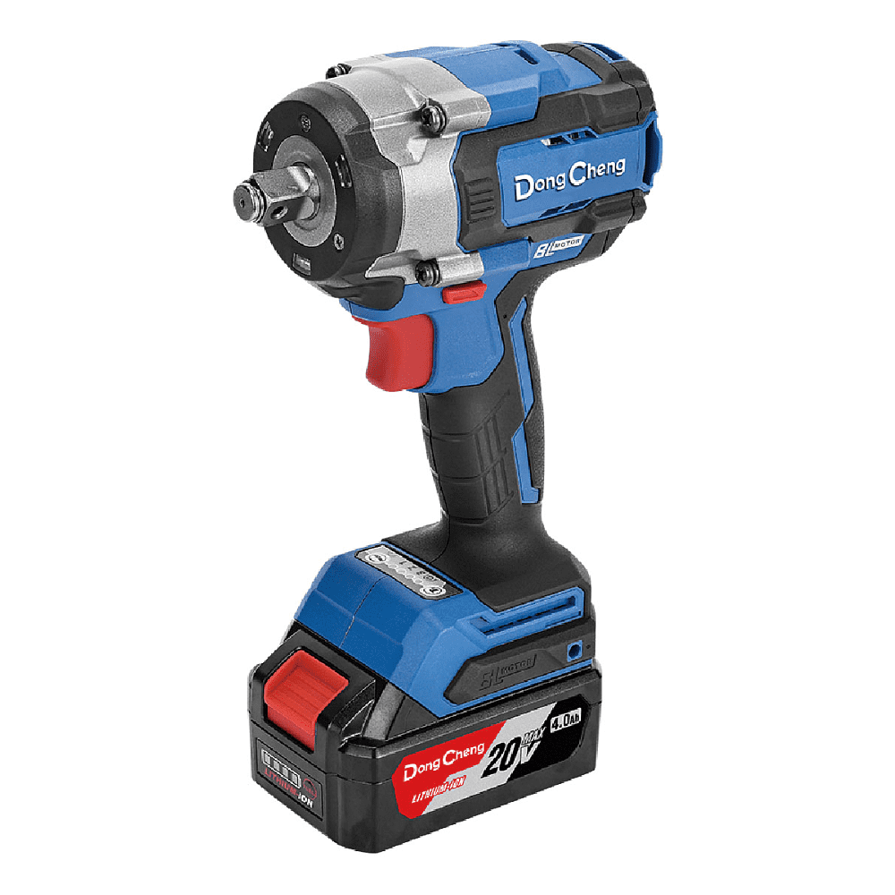 Аккумуляторный гайковерт DongCheng DCPB598 (TYPE EM), 20 В, 598 Нм, 2 АКБ, 4 Ач, З/У 2 А