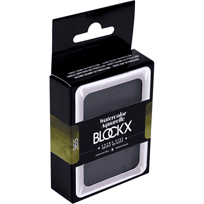 Краски акварельные "Blockx. Giant pan", 365 оливковый зеленый, 18 мл., кювета - 4